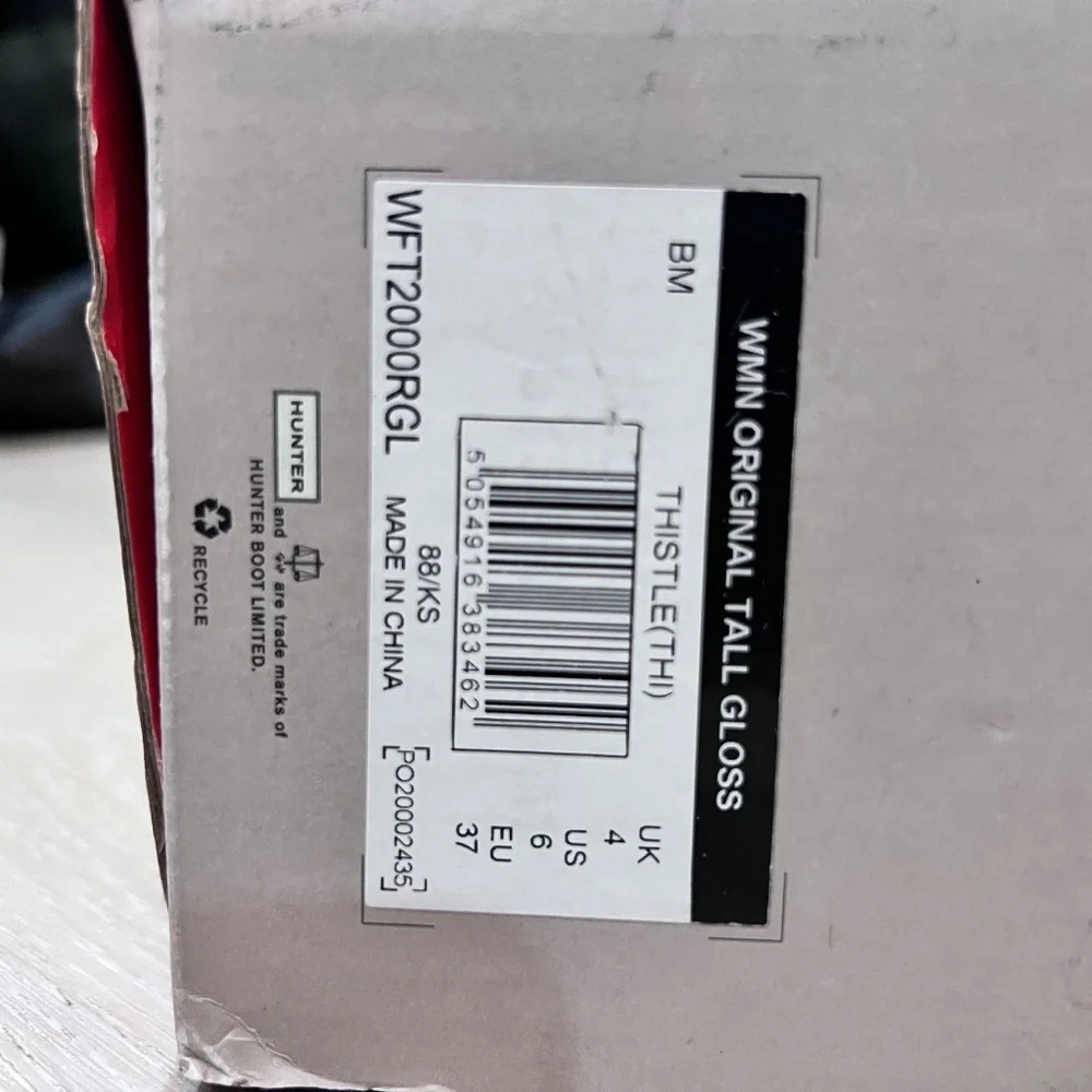 Hunter Original Tour Tall Gloss Purple Winter Rain Boots - Picture 8 of 8